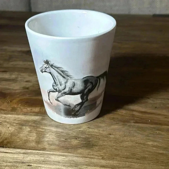 VTG 2002 montana lifestyles hoofprints made in thailand black horse 4” accent - Picture 2 of 5